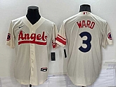 Angels 3 Taylor Ward Cream Nike 2022 City Connect Cool Base Jersey,baseball caps,new era cap wholesale,wholesale hats